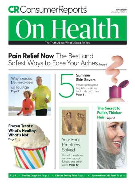 Consumer Reports on Health – August 2017 Cover