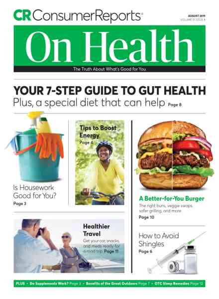 Consumer Reports on Health – August 2019 Cover