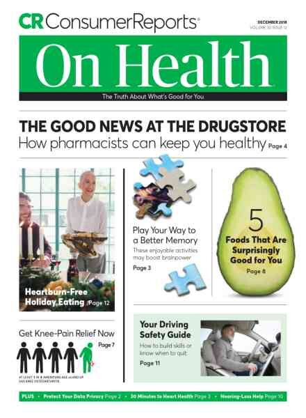 Consumer Reports on Health – December 2018 Cover