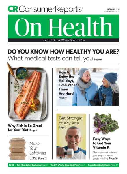 Consumer Reports on Health – December 2019 Cover
