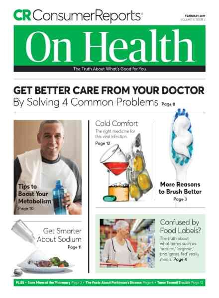 Consumer Reports on Health – February 2019 Cover