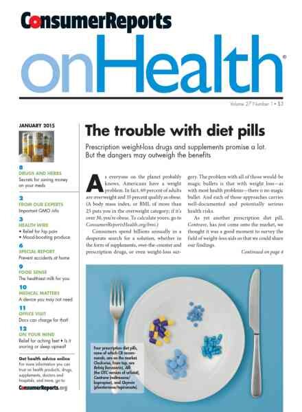 Consumer Reports on Health – January 2015 Cover