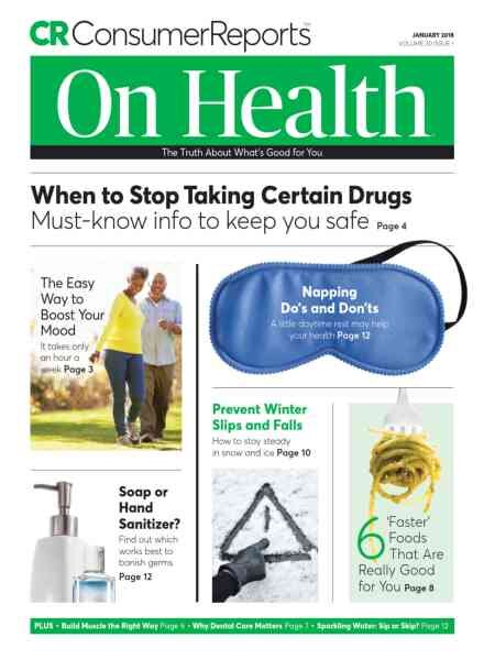 Consumer Reports on Health – January 2018 Cover