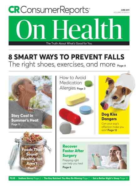 Consumer Reports on Health – June 2019 Cover