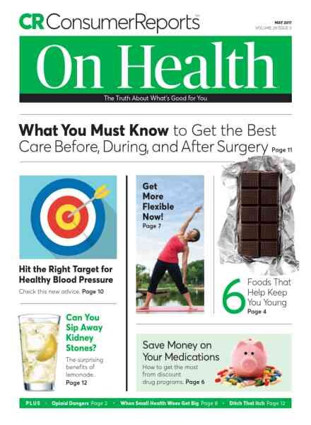 Consumer Reports on Health – May 2017 Cover