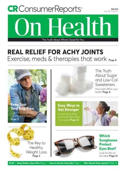 Consumer Reports on Health – May 2019 Cover