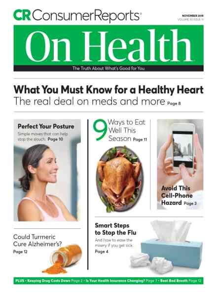 Consumer Reports on Health – November 2018 Cover