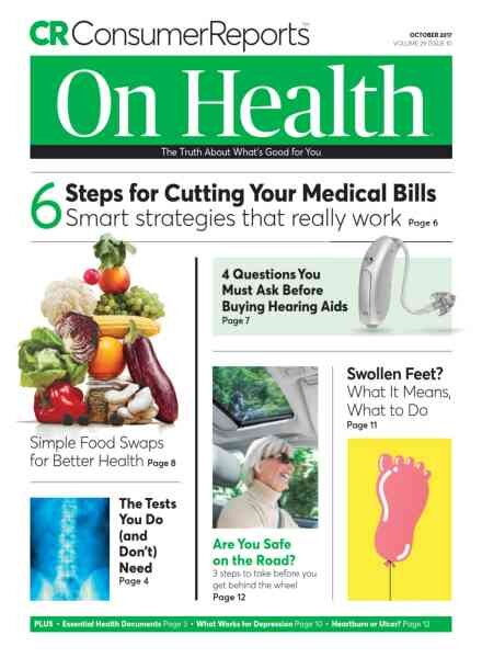 Consumer Reports on Health – October 2017 Cover