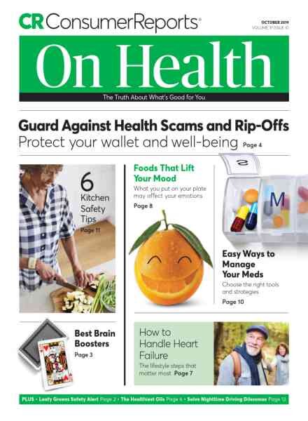 Consumer Reports on Health – October 2019 Cover