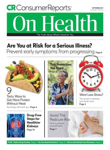 Consumer Reports on Health – September 2019 Cover