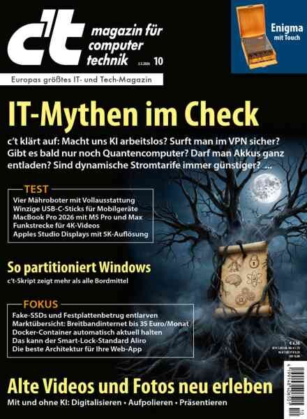 c’t Magazin Fur Computertechnik – 02 Mai 2026 Cover