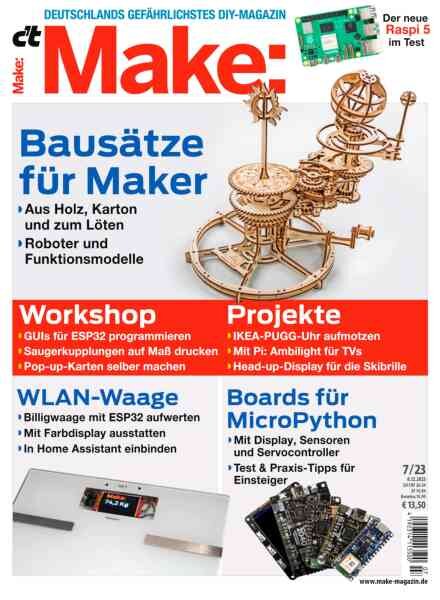 c’t Make Magazin – Nr 7 2023 Cover