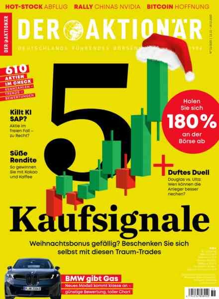 Der Aktionar – 12 Dezember 2025 Cover