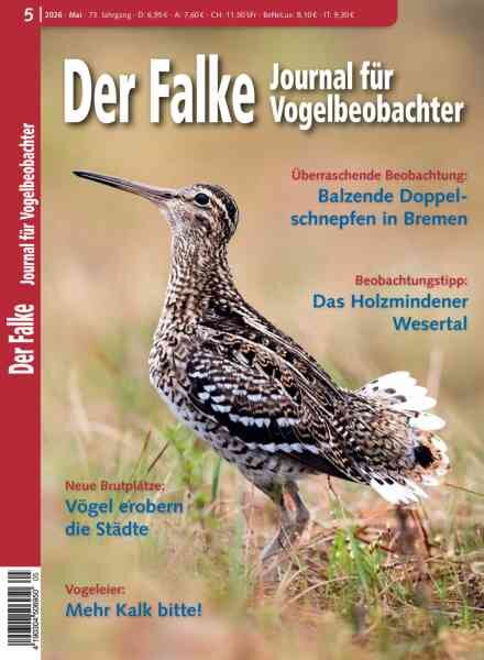 Der Falke Journal fur Vogelbeobachter – Mai 2026 Cover