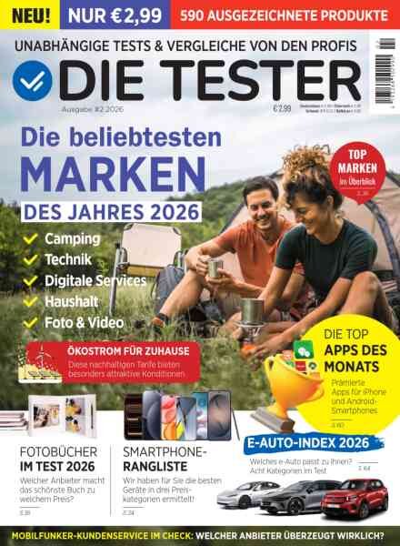 Die Tester Magazin – Nr 2 2026 Cover