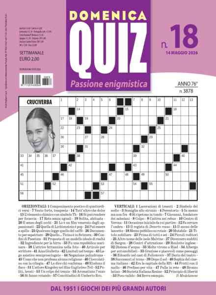 Domenica Quiz – 14 Maggio 2026 Cover