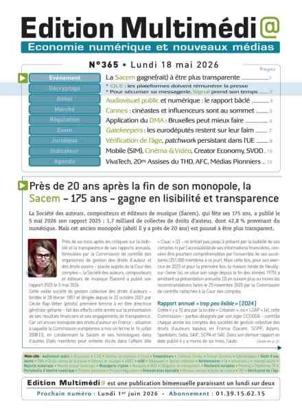 Edition Multimedia – 18 Mai 2026 Cover