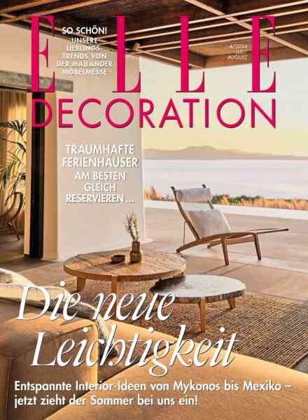 Elle Decoration Germany – Juli-August 2024 Cover