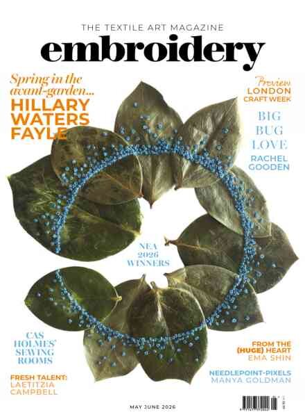 Embroidery Magazine – May-June 2026 Cover