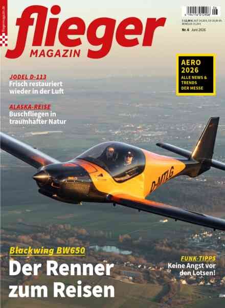 Fliegermagazin – Juni 2026 Cover
