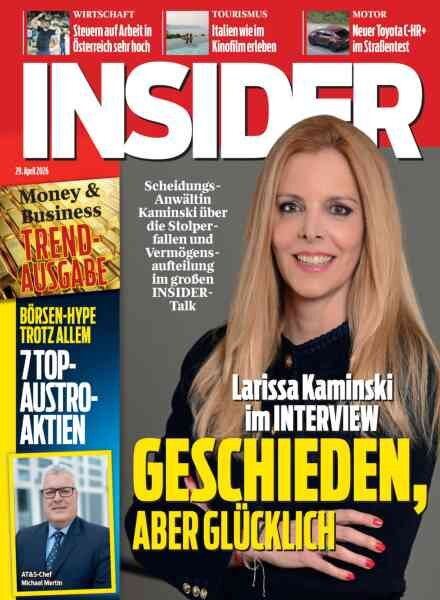 Insider Austria – 29 April 2026 Cover