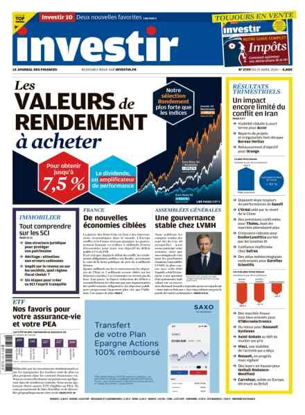 Investir – 25 Avril 2026 Cover