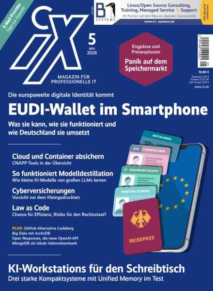 iX – Magazin fur professionelle IT – Mai 2026 Cover