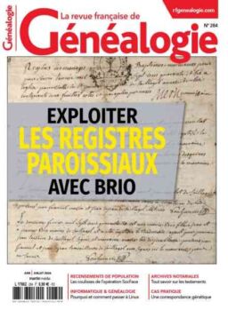 La Revue francaise de Genealogie – Juin-Juillet 2026