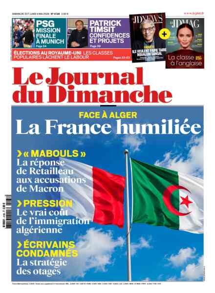 Le Journal du dimanche N4138 – 3 Mai 2026 Cover