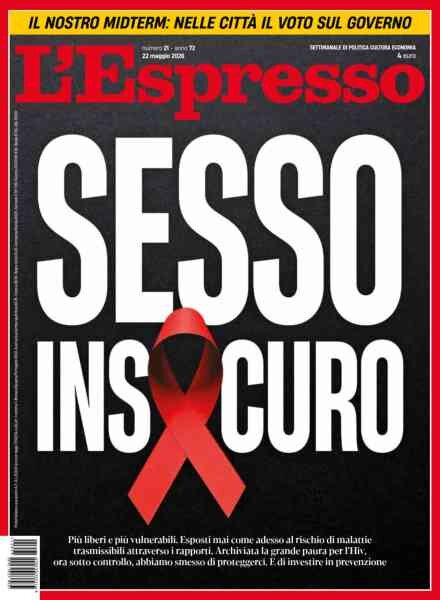 L’Espresso – 22 Maggio 2026 Cover