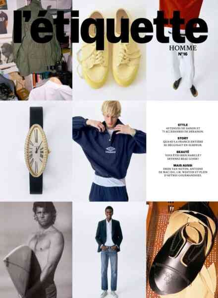 L’etiquette Homme – Printemps-ete 2026 Cover