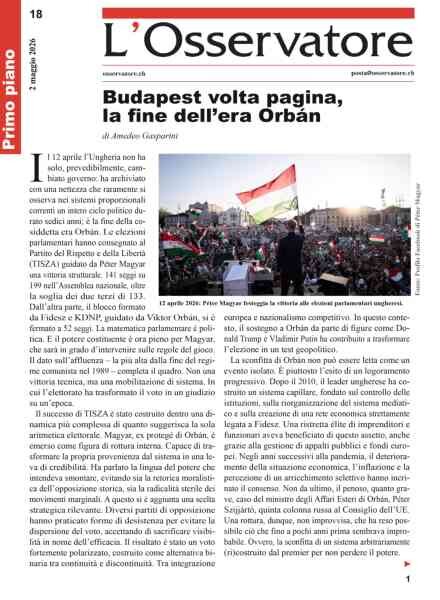 L’Osservatore – 2 Maggio 2026 Cover