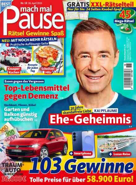 Mach mal Pause – 28 April 2026 Cover