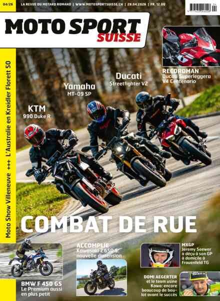 Moto Sport Suisse – Avril 2026 Cover