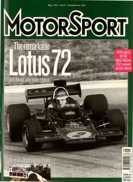 Motor Sport Magazine – May 1997 Cover
