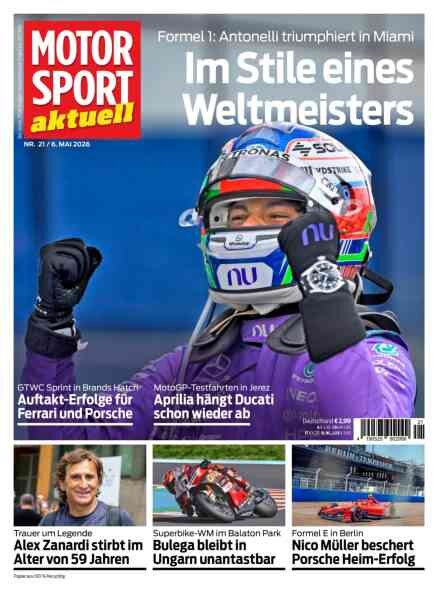 Motorsport aktuell – 5 Mai 2026 Cover