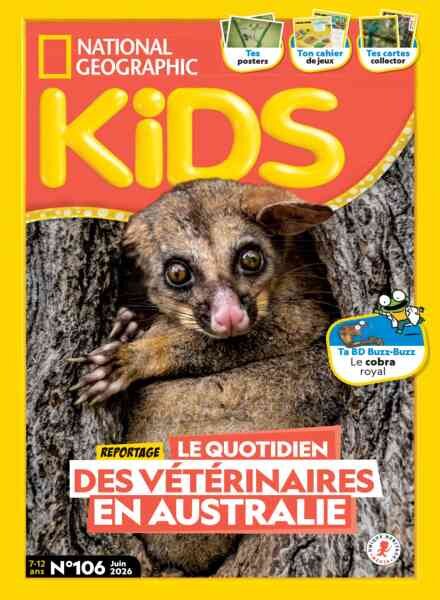 National Geographic Kids France – Juin 2026 Cover