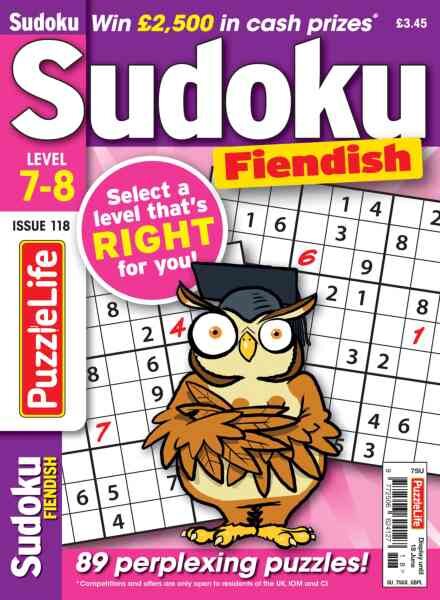 PuzzleLife Sudoku Fiendish – May 2026 Cover