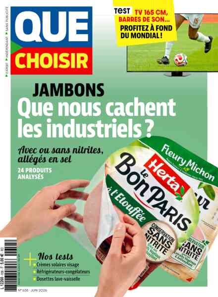 Que Choisir – Juin 2026 Cover