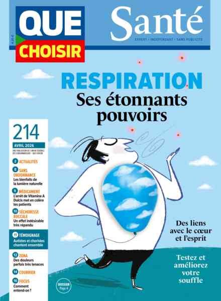 Que Choisir Sante – Avril 2026 Cover