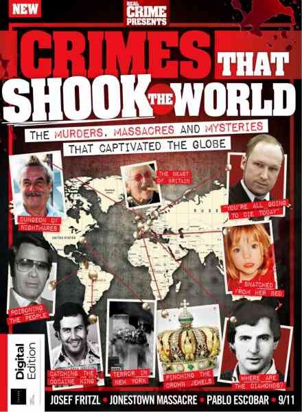 Real Crime Bookazine – Crimes That Shook The World – 1st Edition – May 2026 Cover