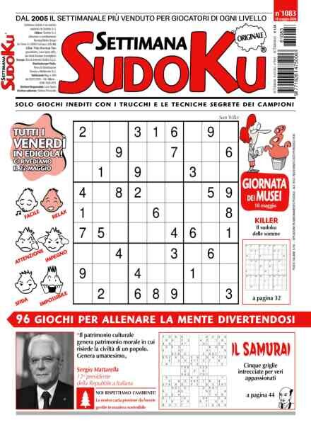 Settimana Sudoku – 15 Maggio 2026 Cover
