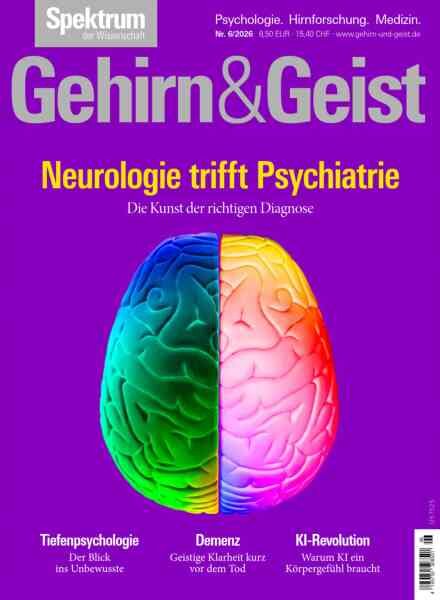 Spektrum Gehirn&Geist – Juni 2026 Cover