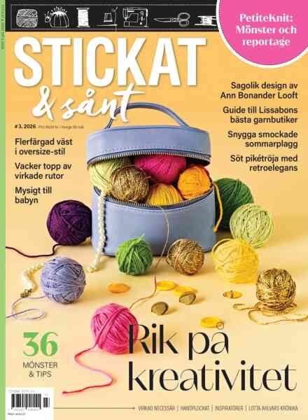 Stickat & Sant – Maj 2026 Cover