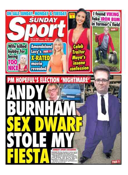 Sunday Sport – 17 May 2026 Cover