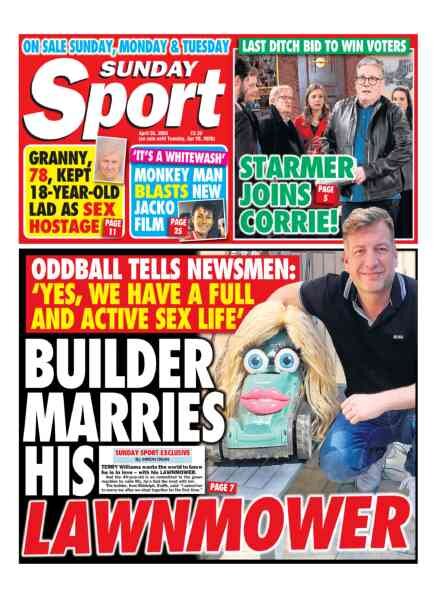 Sunday Sport – 25 April 2026 Cover