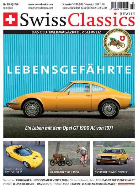 SwissClassics Revue – Juni-Juli 2026 Cover