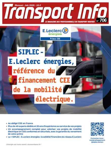 Transport Info – Juin 2026 Cover