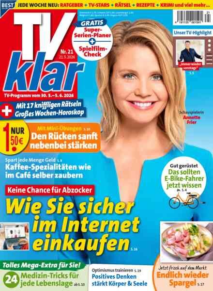 TV Klar – 21 Mai 2026 Cover