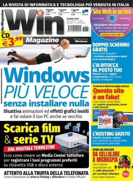 Win Magazine – Giugno 2026 Cover